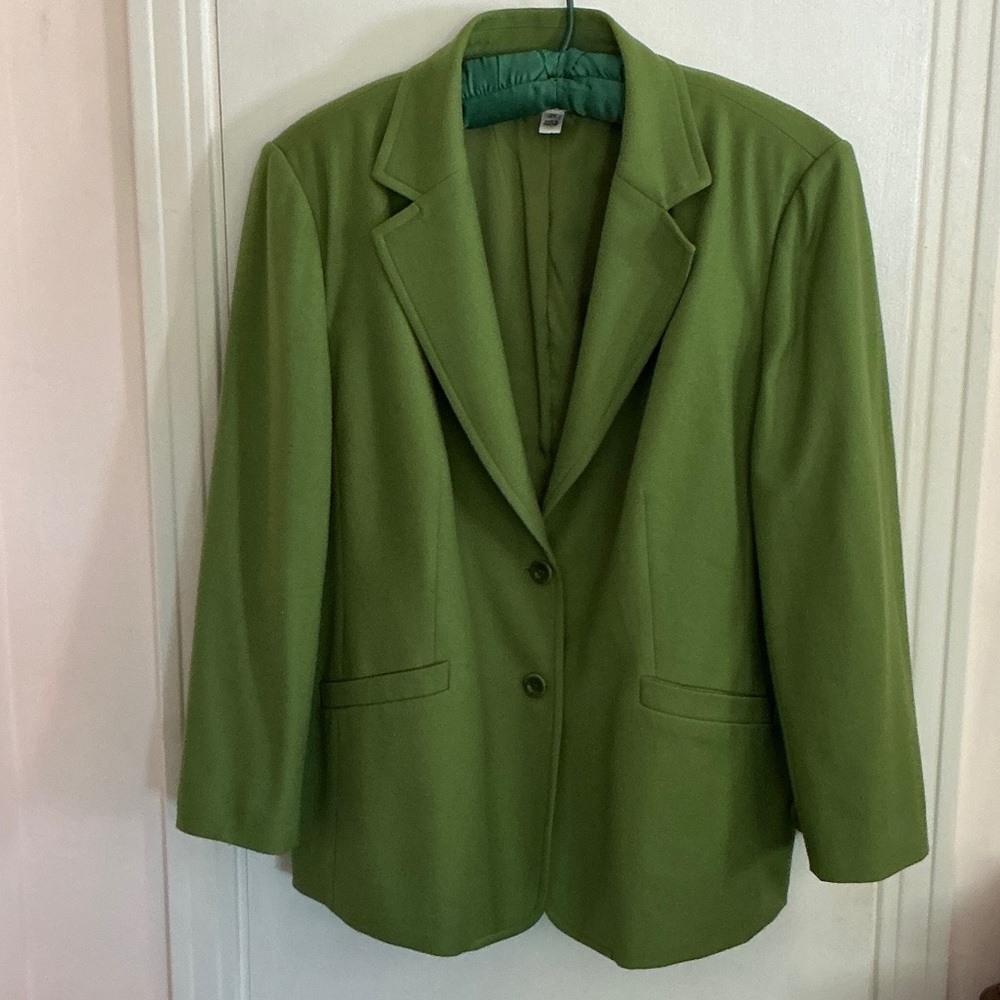 Talbots Classic Green Women's Blazer 18W